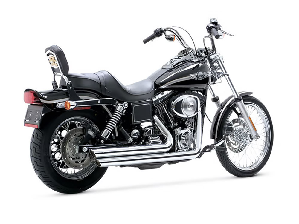 Big Shots Staggered Exhaust - Chrome. Fits Dyna 2006-2017 Vance and Hines - Image 3