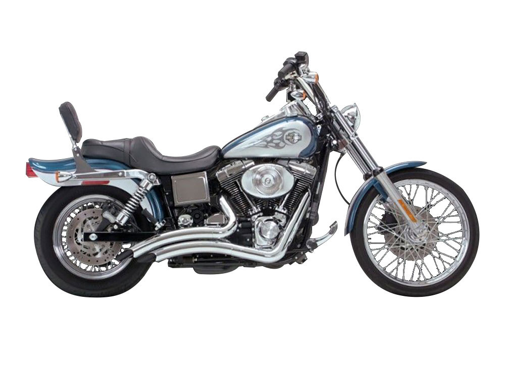 Big Radius Exhaust - Chrome. Fits Dyna 1991-2005. Vance and Hines