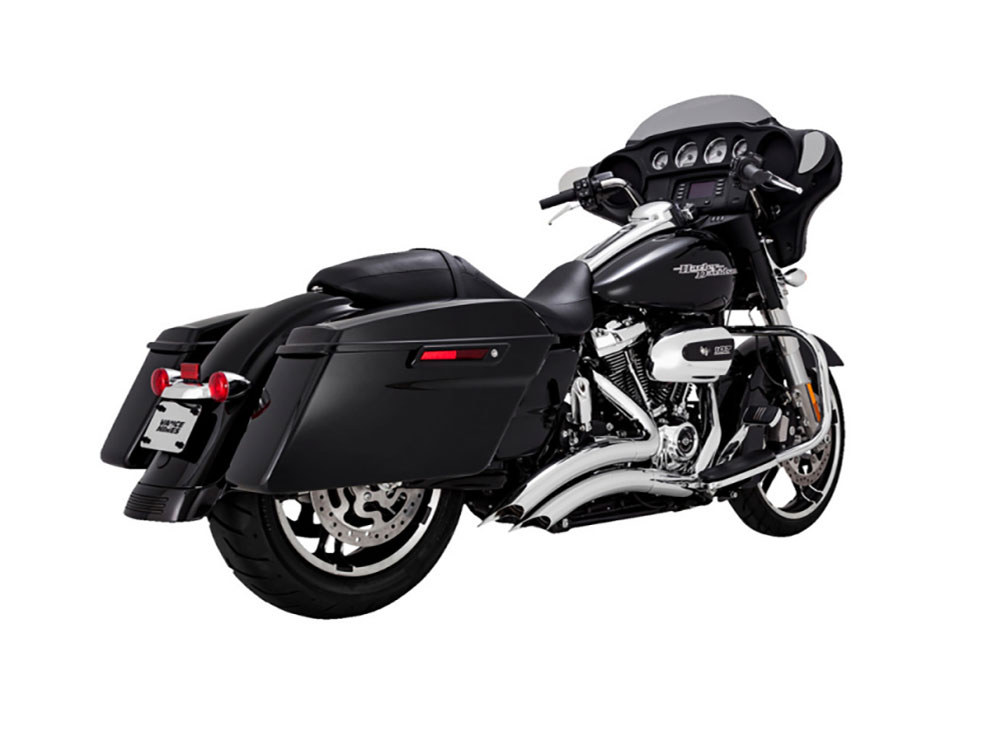 Big Radius Exhaust - Chrome. Fits Touring 2017up Vance and Hines - Image 2