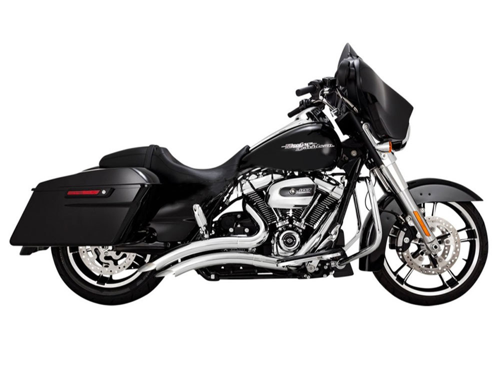 Big Radius Exhaust - Chrome. Fits Touring 2017up Vance and Hines