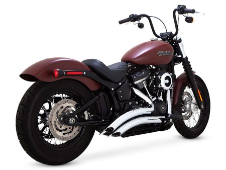 Big Radius Exhaust - Chrome. Fits Softail 2018up Non-240 Tyre Models Vance and Hines