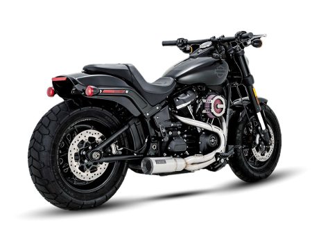 Hi-Output 2-into-1 Exhaust - Stainless Steel. Fits Softail 2018up Non-240 Tyre Models Vance and Hines