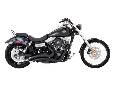 Big Radius Exhaust - Black. Fits Dyna 2006-2017 Vance and Hines