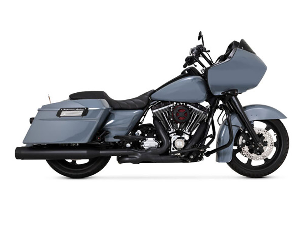 Power Duals Right Side Tuck & Under Headers - Black. Fits Touring 2017up Vance and Hines - Image 2