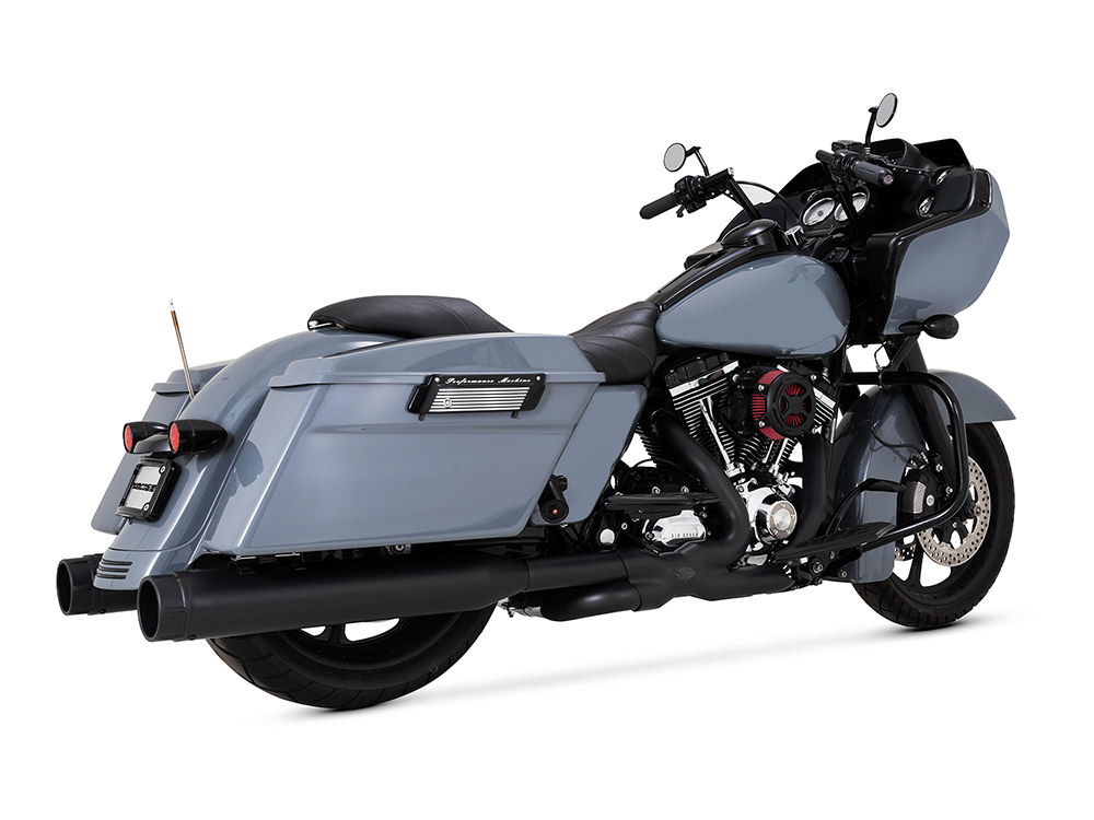 Power Duals Right Side Tuck & Under Headers - Black. Fits Touring 2017up Vance and Hines - Image 3