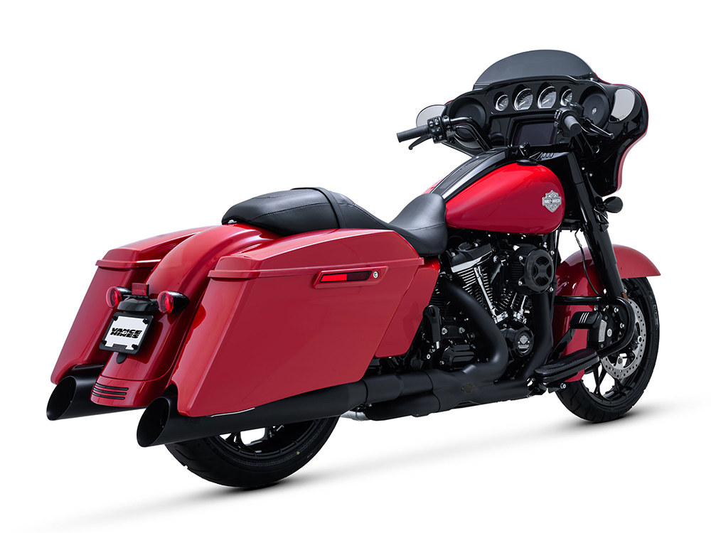 Power Duals Right Side Tuck & Under Headers - Black. Fits Touring 2017up Vance and Hines - Image 4