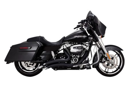 Big Radius Exhaust - Black. Fits Touring 2017up Vance and Hines