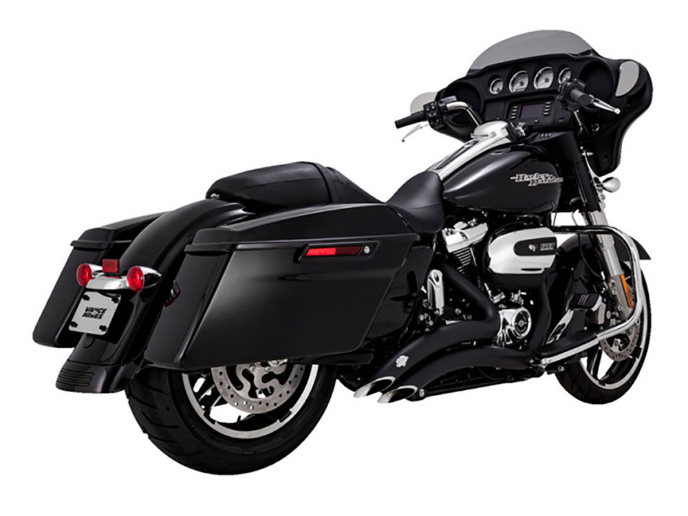 Big Radius Exhaust - Black. Fits Touring 2017up Vance and Hines - Image 2