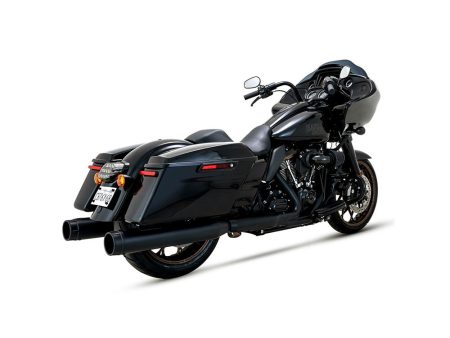 4.5in. Torquer 450 Slip-On Mufflers - Black with Black End Caps. Fits Touring 2017up Vance and Hines