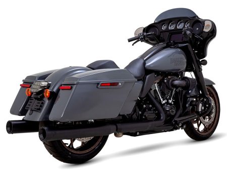 4in. Eliminator 400 Slip-On Mufflers - Black. Fits Touring 2017up Vance and Hines