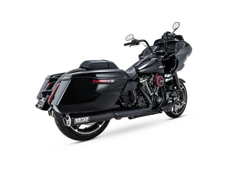 4in. Supersport Slip-On Mufflers - Black. Fits Touring 2017up Vance and Hines