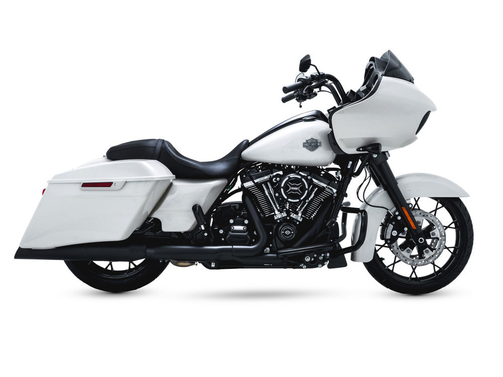 4.5in. Backslash Slip-On Mufflers - Black. Fits Touring 2017up Vance and Hines