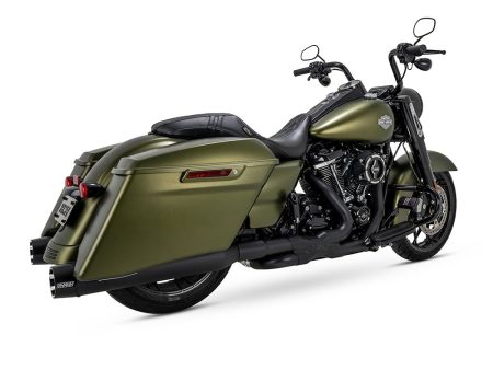 4.5in. Blackbird 450 Slip-On Mufflers - Black with Black End Caps. Fits Touring 2017up Vance and Hines