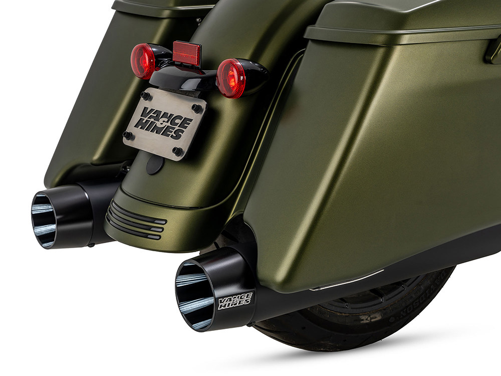 4.5in. Blackbird 450 Slip-On Mufflers - Black with Black End Caps. Fits Touring 2017up Vance and Hines - Image 3