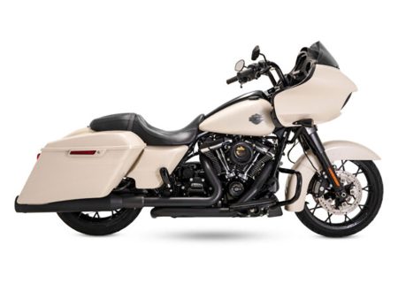 Dresser Duals Right Side Tuck & Under Headers - Black. Fits Touring 2017up Vance and Hines