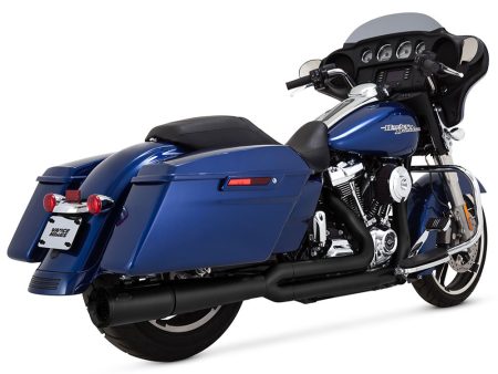 Pro Pipe 2-into-1 Exhaust - Black. Fits Touring 2017up Vance and Hines