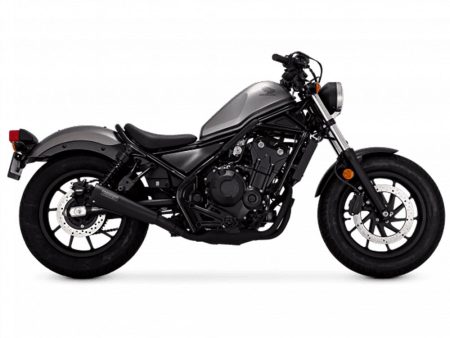 Upsweep Slip-On Muffler - Black. Fits Honda CMX / Rebel 500cc 2017up Vance and Hines